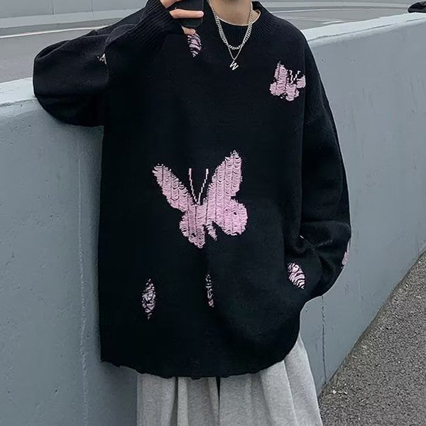 VILZSTUDIOS Butterfly embroidered sweater from VILZSTUDIOS