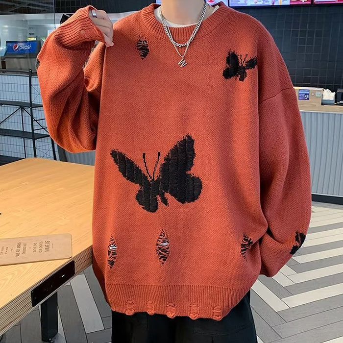VILZSTUDIOS Butterfly embroidered sweater from VILZSTUDIOS