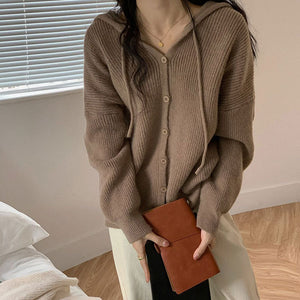 VILZSTUDIOS Knit hoodie for casual streetwear style