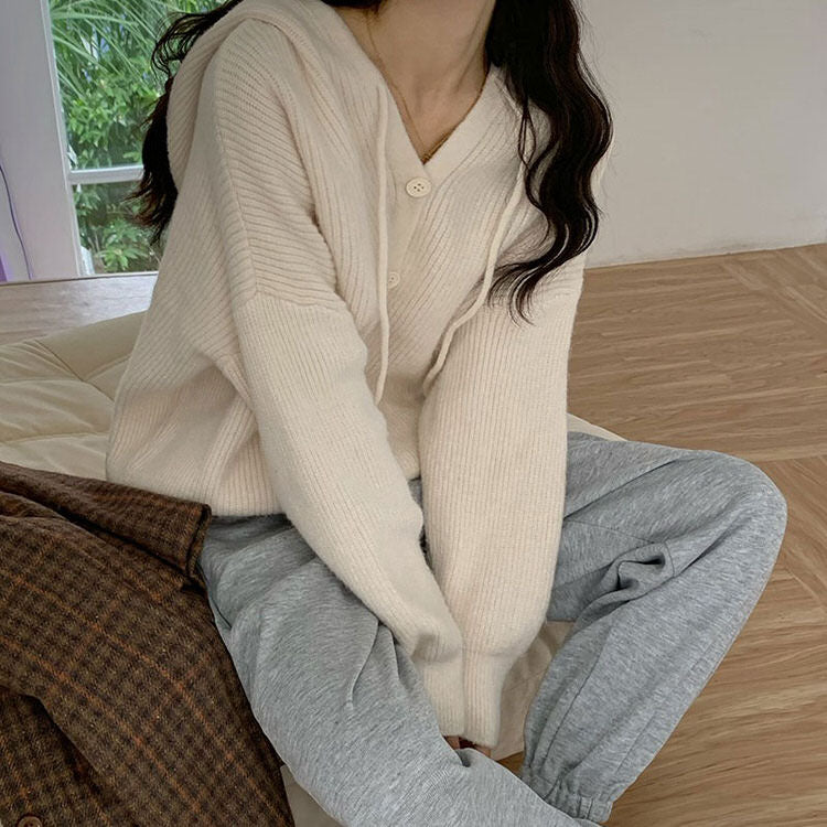 VILZSTUDIOS Knit hoodie for casual streetwear style