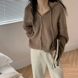 VILZSTUDIOS Knit hoodie for casual streetwear style