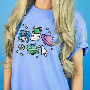 VILZSTUDIOS Pixel Universe Sweat and Tee Set for casual wear