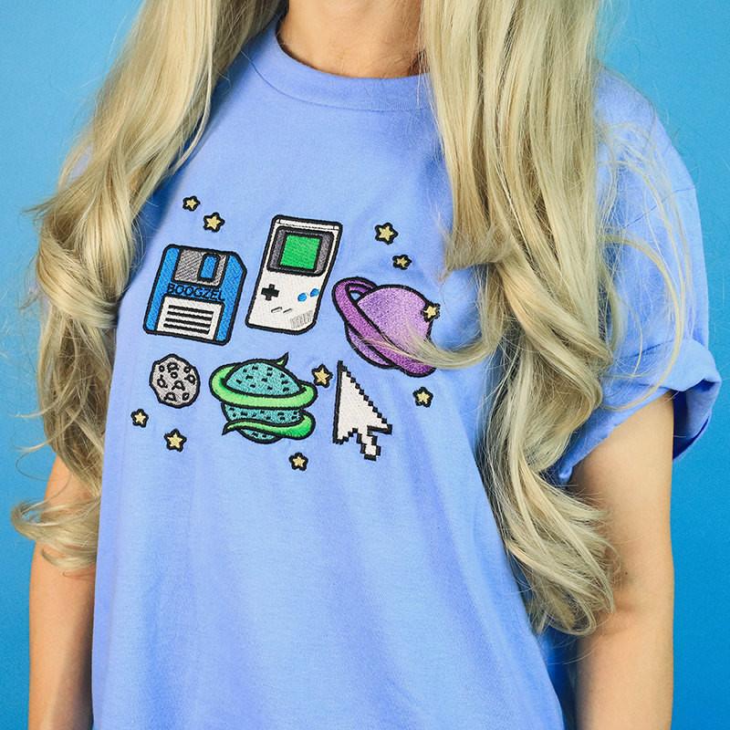 VILZSTUDIOS Pixel Universe Sweat and Tee Set for casual wear