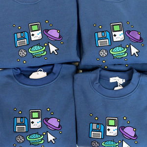 VILZSTUDIOS Pixel Universe Sweat and Tee Set for casual wear
