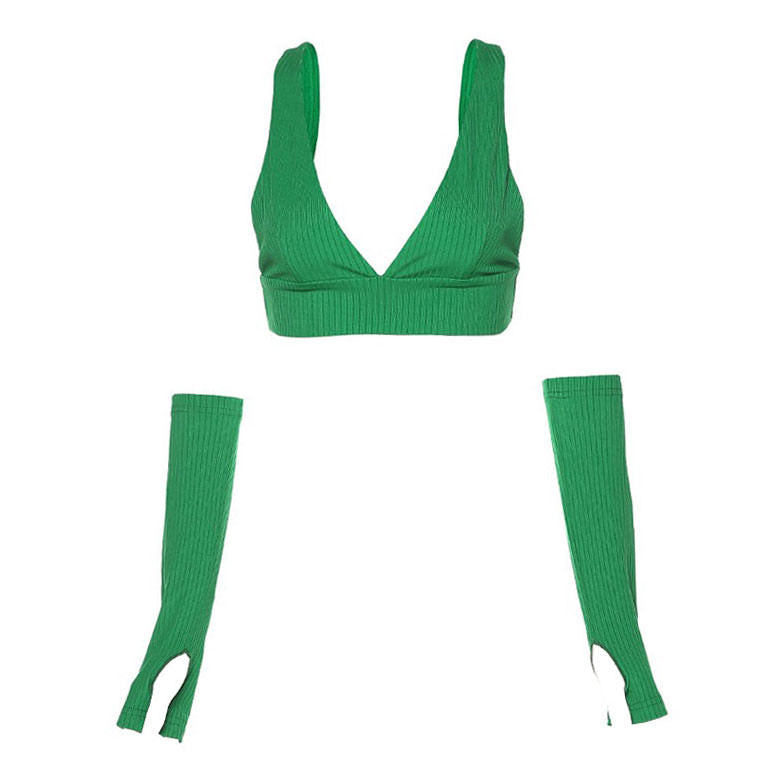 VILZSTUDIOS Chill Vibe Top and Gloves Set for casual streetwear style