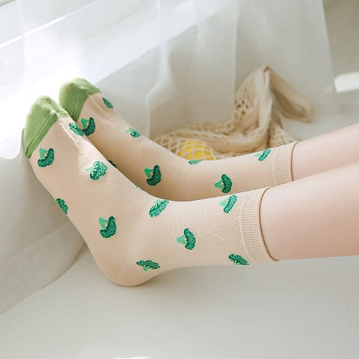 VILZSTUDIOS Stylish broccoli socks for fashion enthusiasts