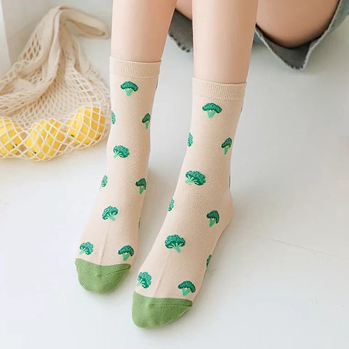 VILZSTUDIOS Stylish broccoli socks for fashion enthusiasts