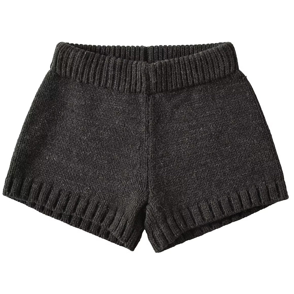 VILZSTUDIOS Stylish knit mini shorts for casual wear
