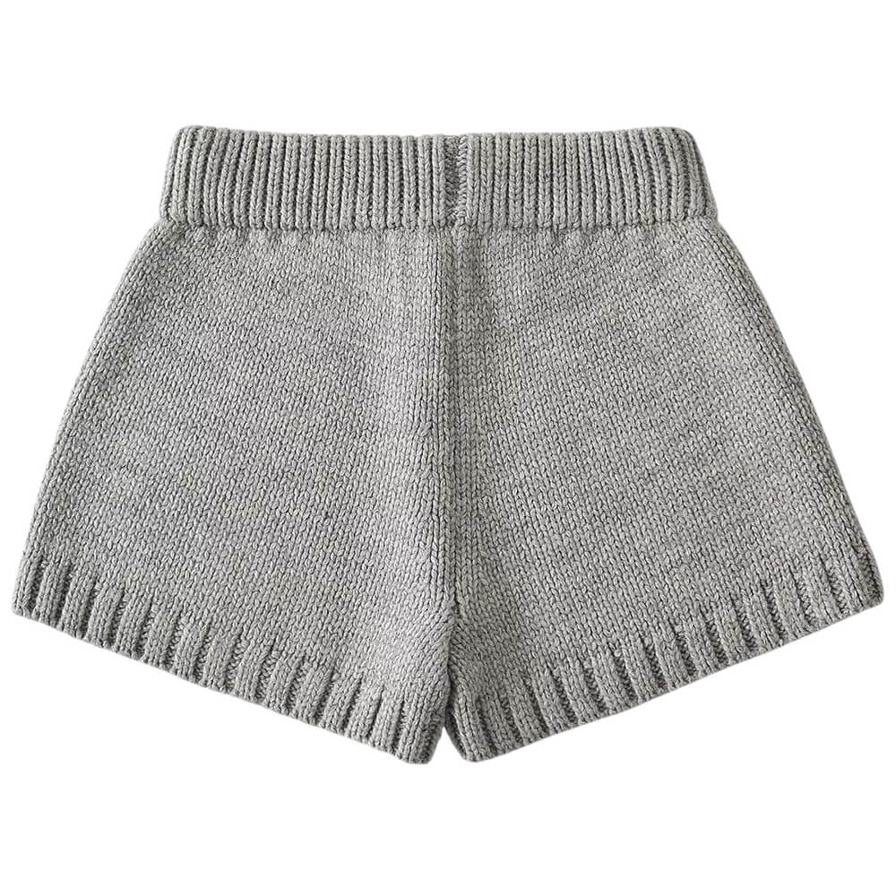 VILZSTUDIOS Stylish knit mini shorts for casual wear