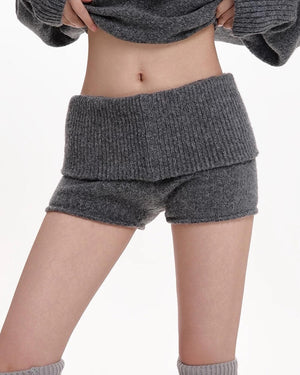 VILZSTUDIOS Knitted mini shorts for casual wear