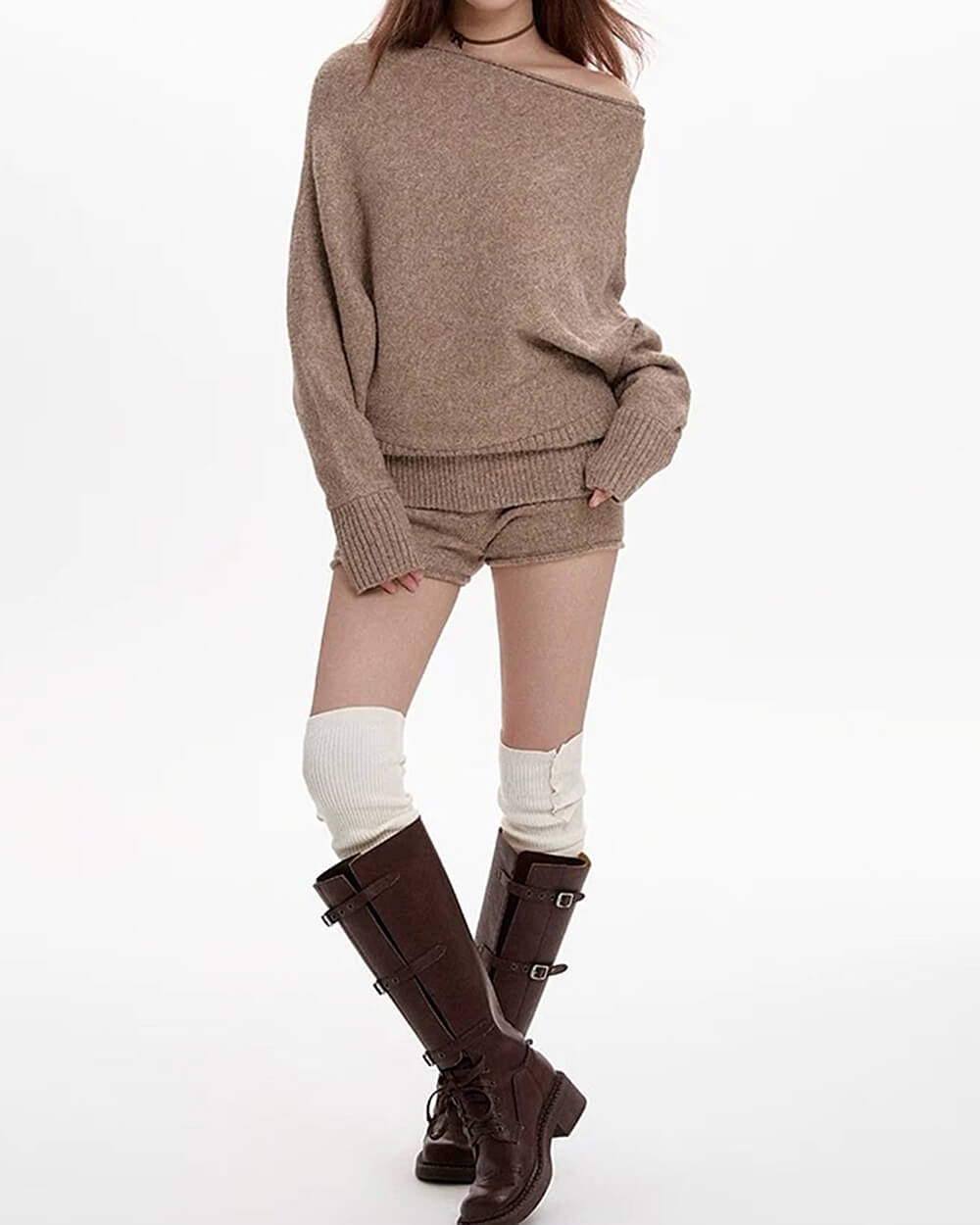 VILZSTUDIOS Knitted mini shorts for casual wear