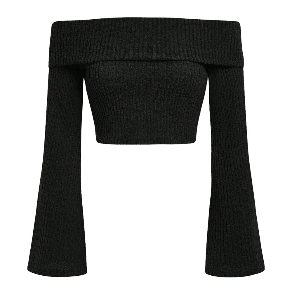 VILZSTUDIOS Off shoulder knit top for casual wear