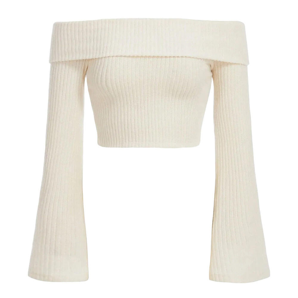 VILZSTUDIOS Off shoulder knit top for casual wear