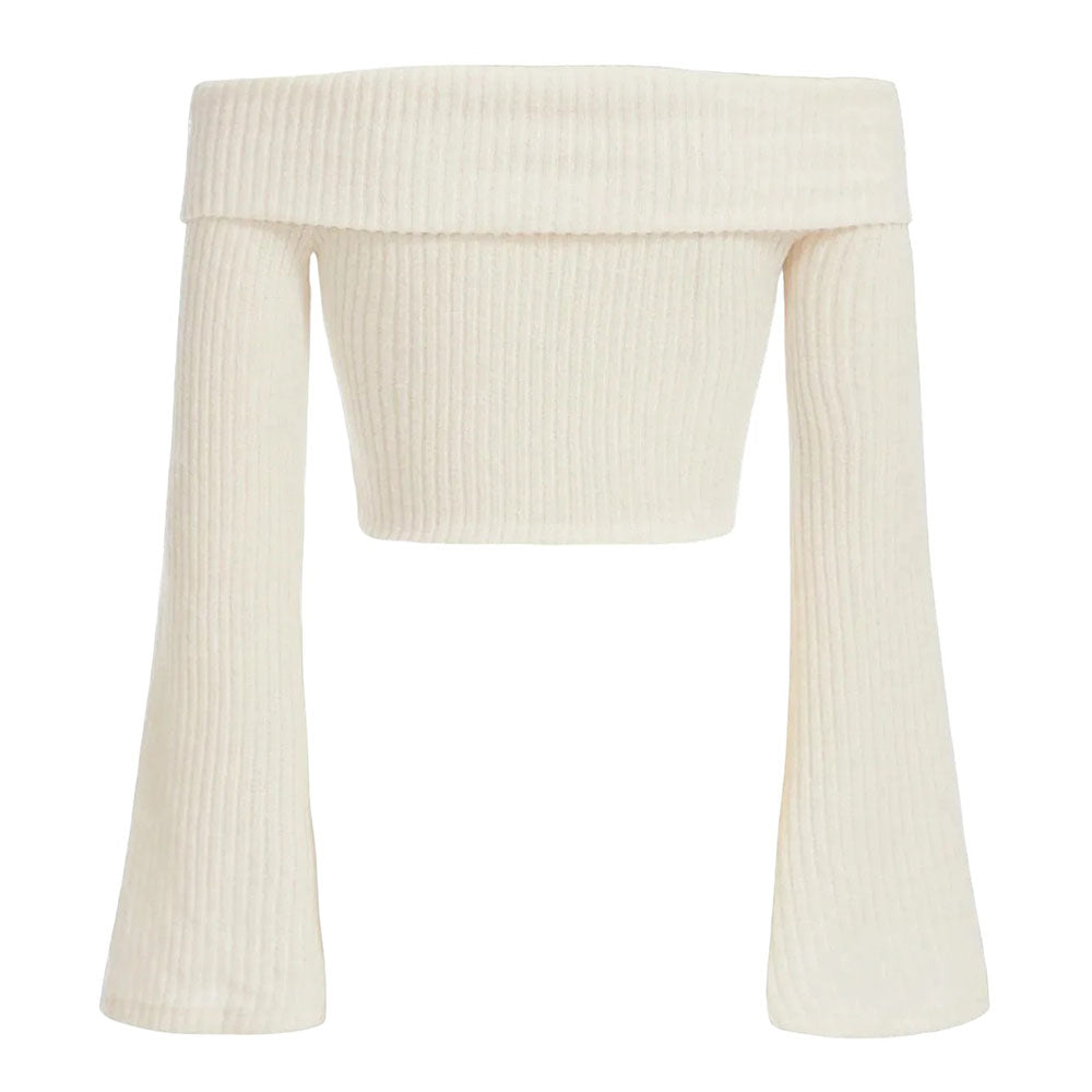 VILZSTUDIOS Off shoulder knit top for casual wear