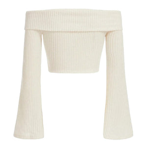 VILZSTUDIOS Off shoulder knit top for casual wear