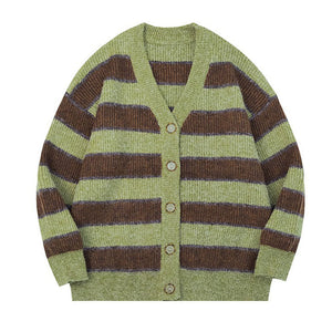 VILZSTUDIOS Chill Vibes Striped Cardigan for relaxed autumn style