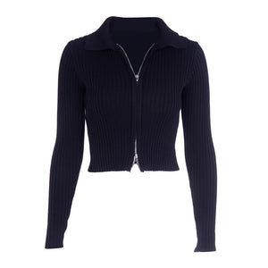 VILZSTUDIOS Stylish zip up top for streetwear fashion