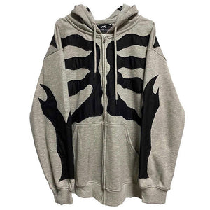 VILZSTUDIOS Chilling Skeleton Graphic Hoodie from VILZSTUDIOS