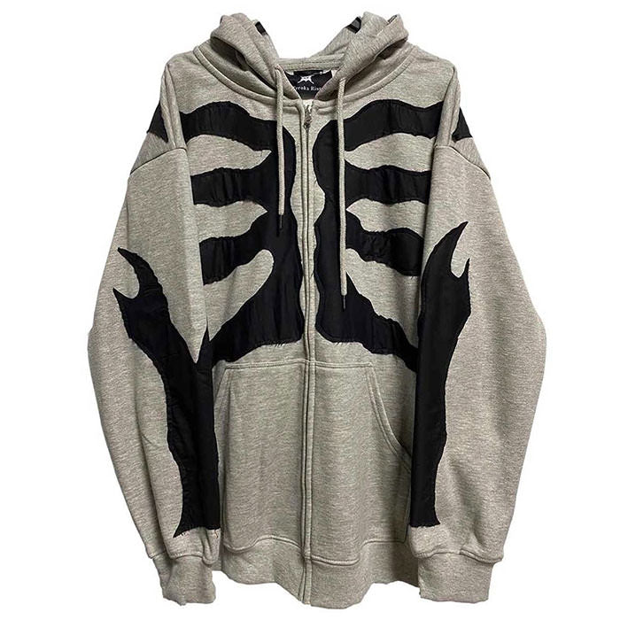 VILZSTUDIOS Chilling Skeleton Graphic Hoodie from VILZSTUDIOS