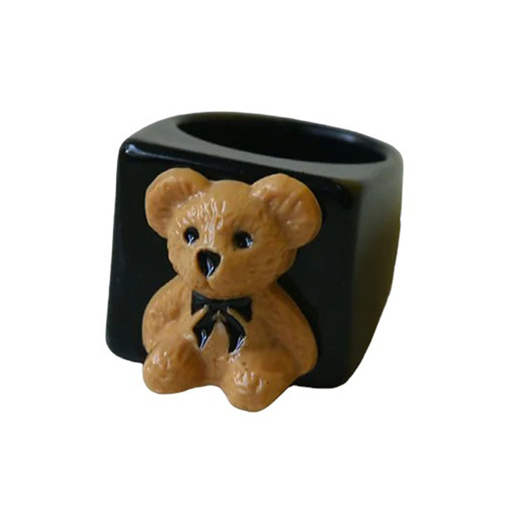VILZSTUDIOS Stylish chunky bear ring accessory