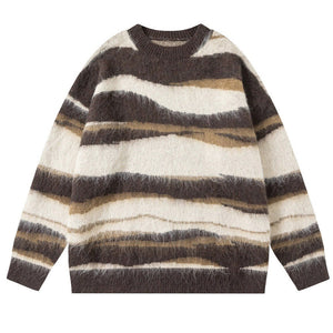 VILZSTUDIOS oversized striped knit sweater