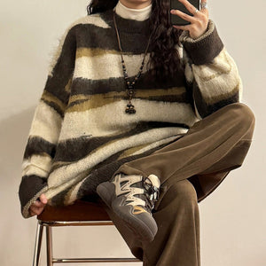 VILZSTUDIOS oversized striped knit sweater