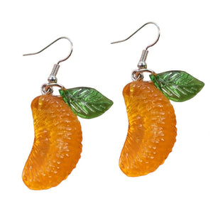 VILZSTUDIOS Citrus slice drop earrings