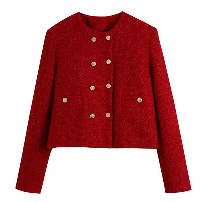 VILZSTUDIOS Stylish tweed jacket for modern streetwear