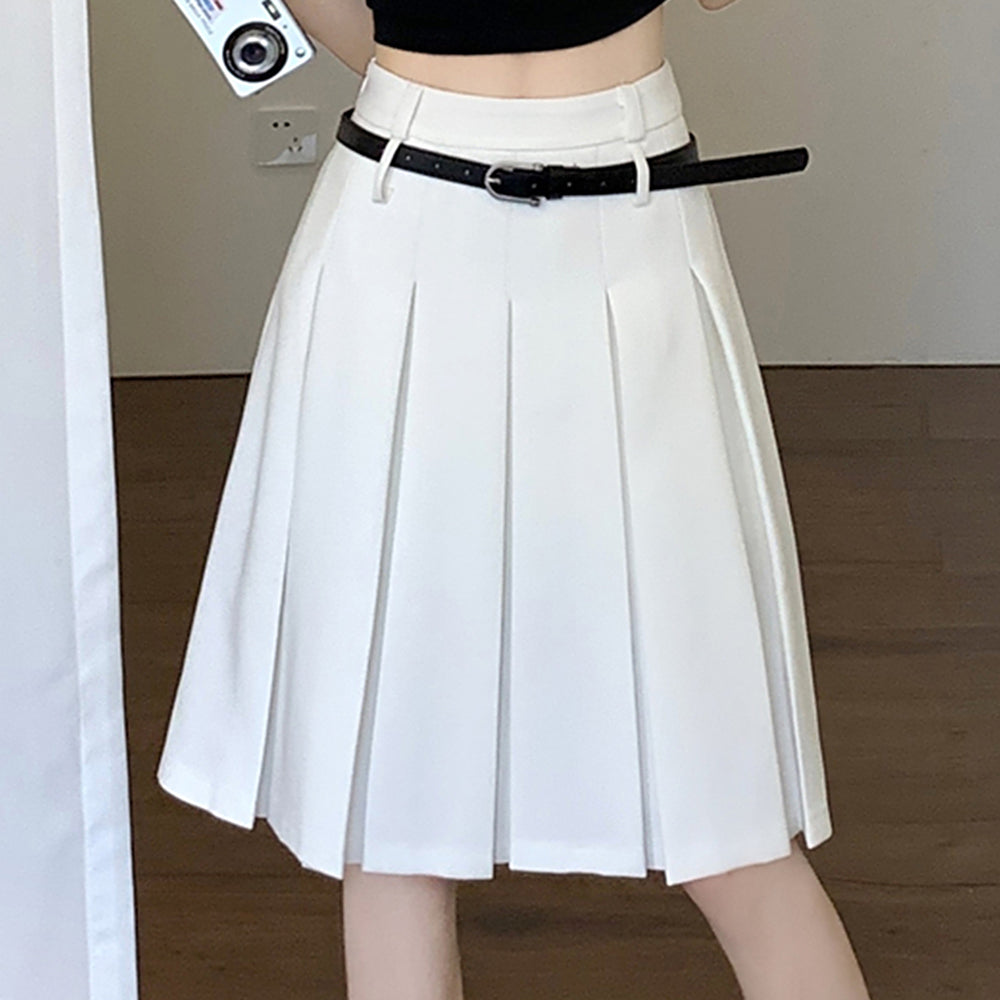 VILZSTUDIOS Classic pleated midi skirt from VILZSTUDIOS