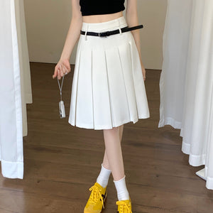 VILZSTUDIOS Classic pleated midi skirt from VILZSTUDIOS