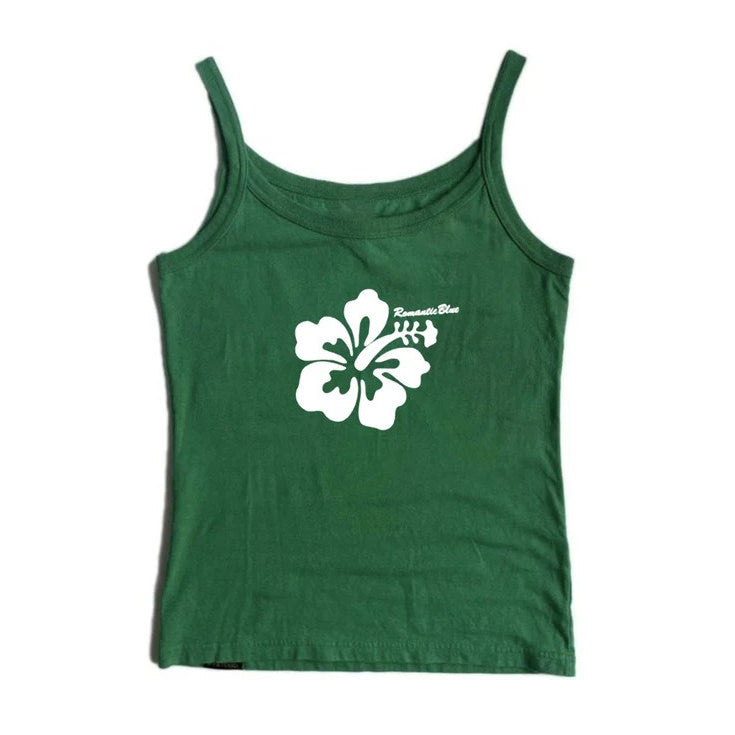 VILZSTUDIOS Stylish tank top with hibiscus flower design