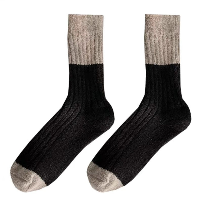 VILZSTUDIOS Cozy color block socks for stylish comfort