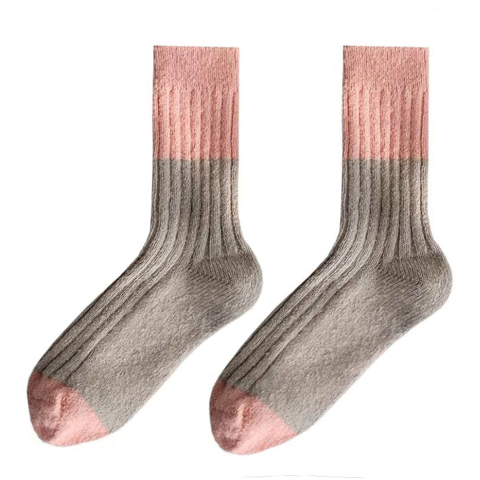 VILZSTUDIOS Cozy color block socks for stylish comfort