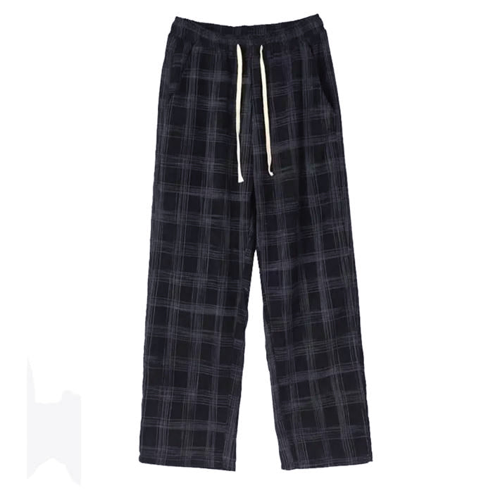 VILZSTUDIOS Stylish plaid trousers for casual wear