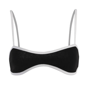 VILZSTUDIOS Stylish dual-tone top for modern fashion