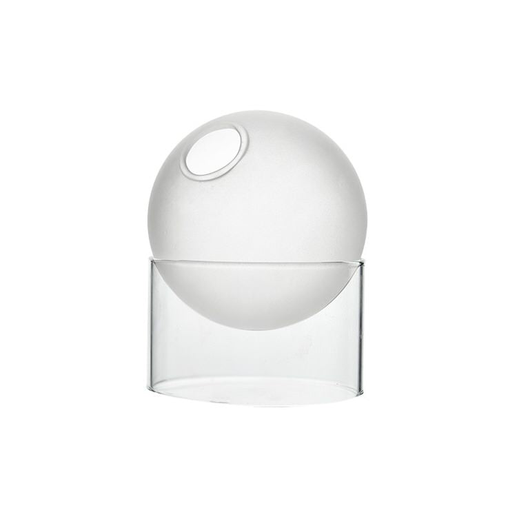 VILZSTUDIOS Contemporary spherical glass vase for home decor