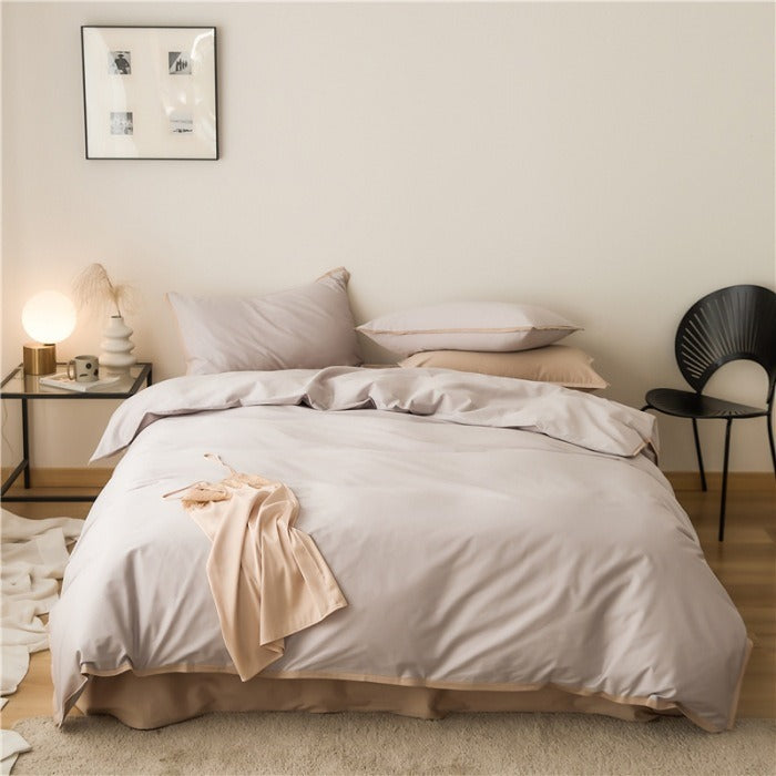 Contrast Border Duvet Cover Set