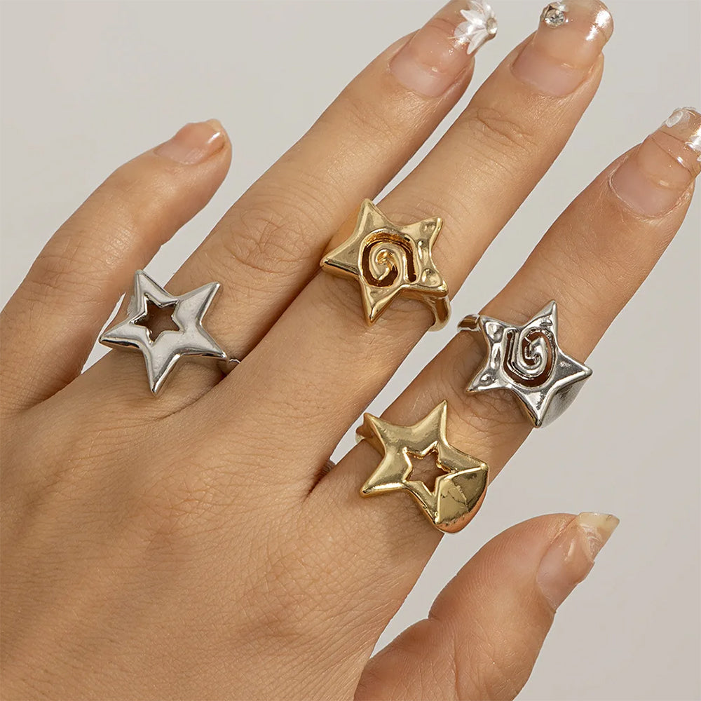 VILZSTUDIOS Chunky ring set for stylish accessories