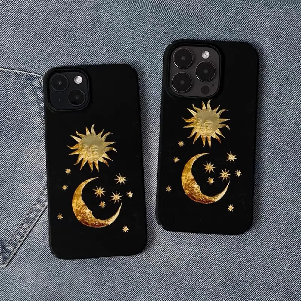 VILZSTUDIOS Stylish phone case featuring sun and moon design