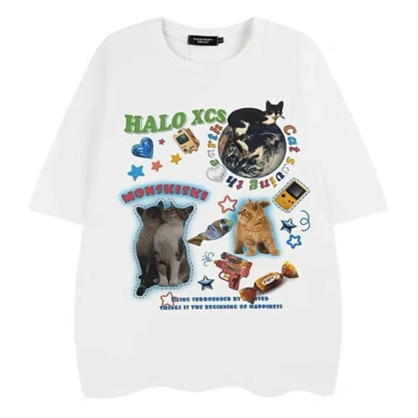 VILZSTUDIOS Graphic tee with cosmic design for streetwear fashion