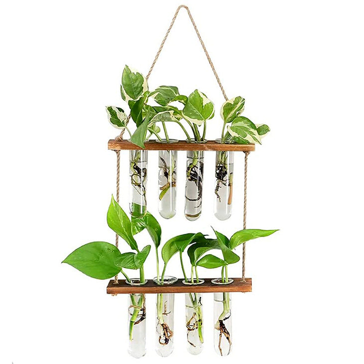 VILZSTUDIOS Wooden hanging vase for home decor