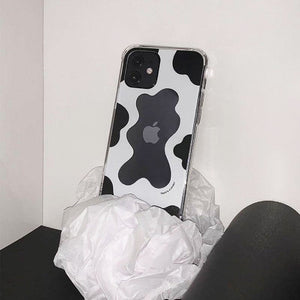 VILZSTUDIOS Cow print reflective iPhone case for stylish protection