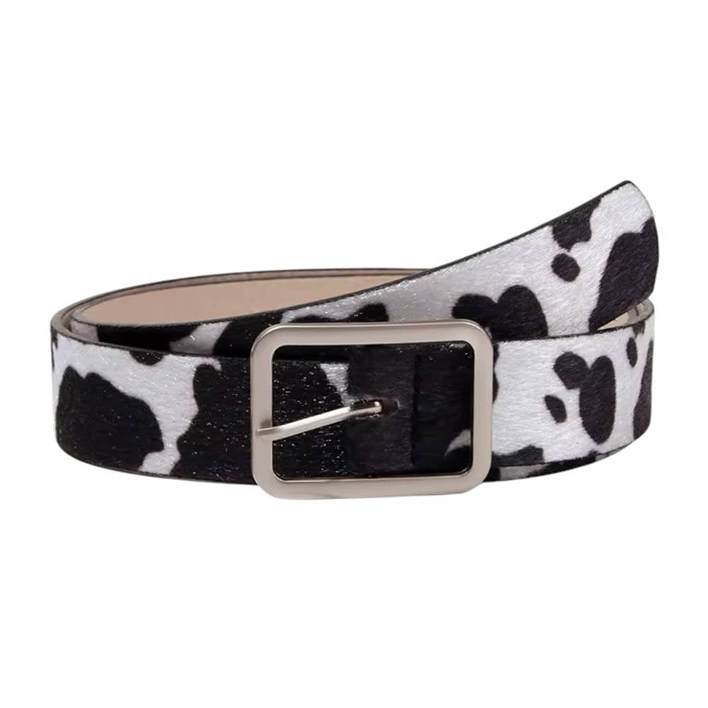 VILZSTUDIOS Stylish cow print belt for fashion lovers