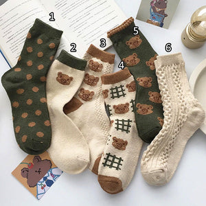 VILZSTUDIOS Cozy bear socks for casual wear