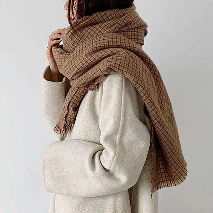 VILZSTUDIOS Plaid scarf for warmth and style