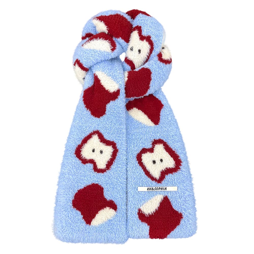 VILZSTUDIOS Cozy apple print scarf for stylish layering