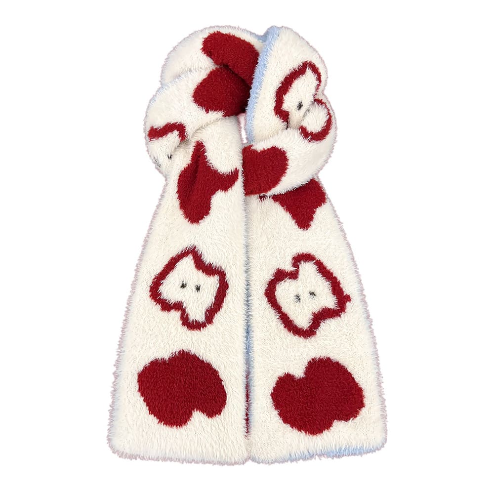 VILZSTUDIOS Cozy apple print scarf for stylish layering