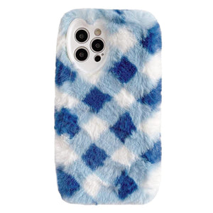 VILZSTUDIOS Cozy argyle pattern iPhone case