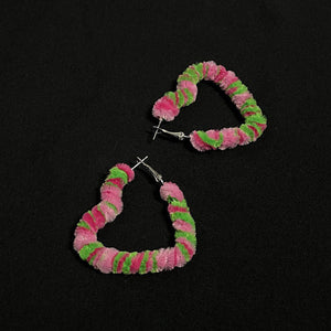 VILZSTUDIOS Cozy Charm Heart Hoop Earrings from VILZSTUDIOS