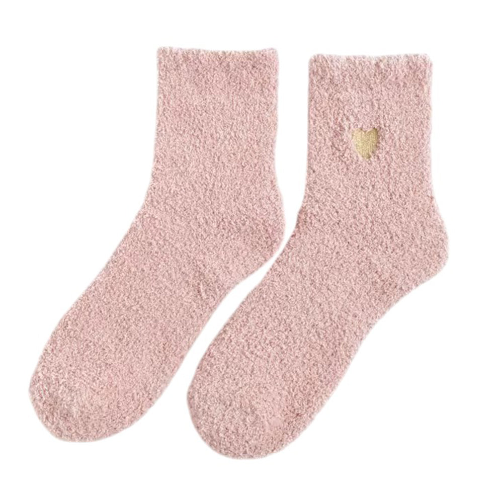 VILZSTUDIOS Cozy heart plush socks for comfortable wear